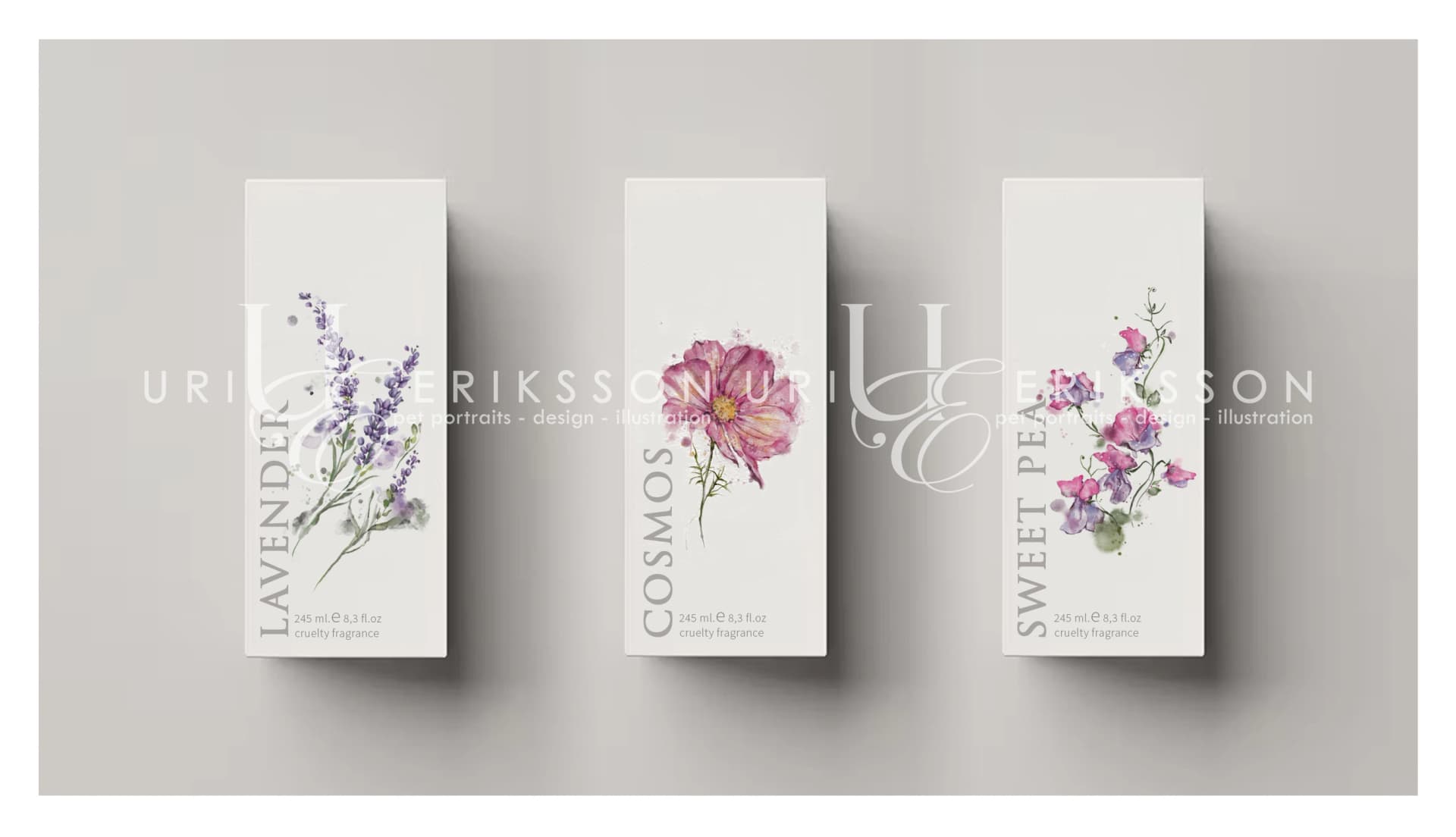 Pet Portraits - Flower Fragrance Package Design
